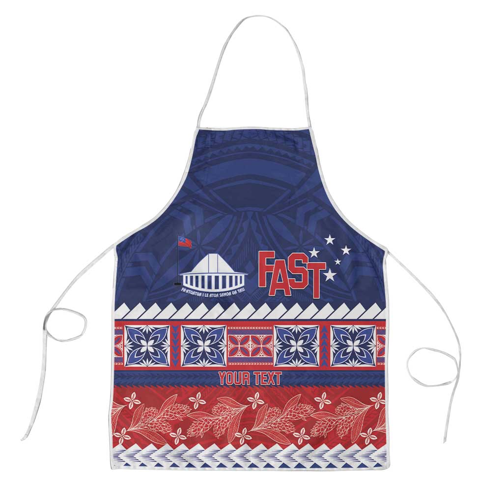 Personalised FAST Samoa Siapo Apron Teuila Flowers Samoan Pattern - Polynesian Pride