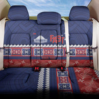 Personalised FAST Samoa Siapo Back Car Seat Cover Teuila Flowers Samoan Pattern - Polynesian Pride