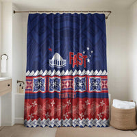 Personalised FAST Samoa Siapo Bathroom Set Teuila Flowers Samoan Pattern - Polynesian Pride