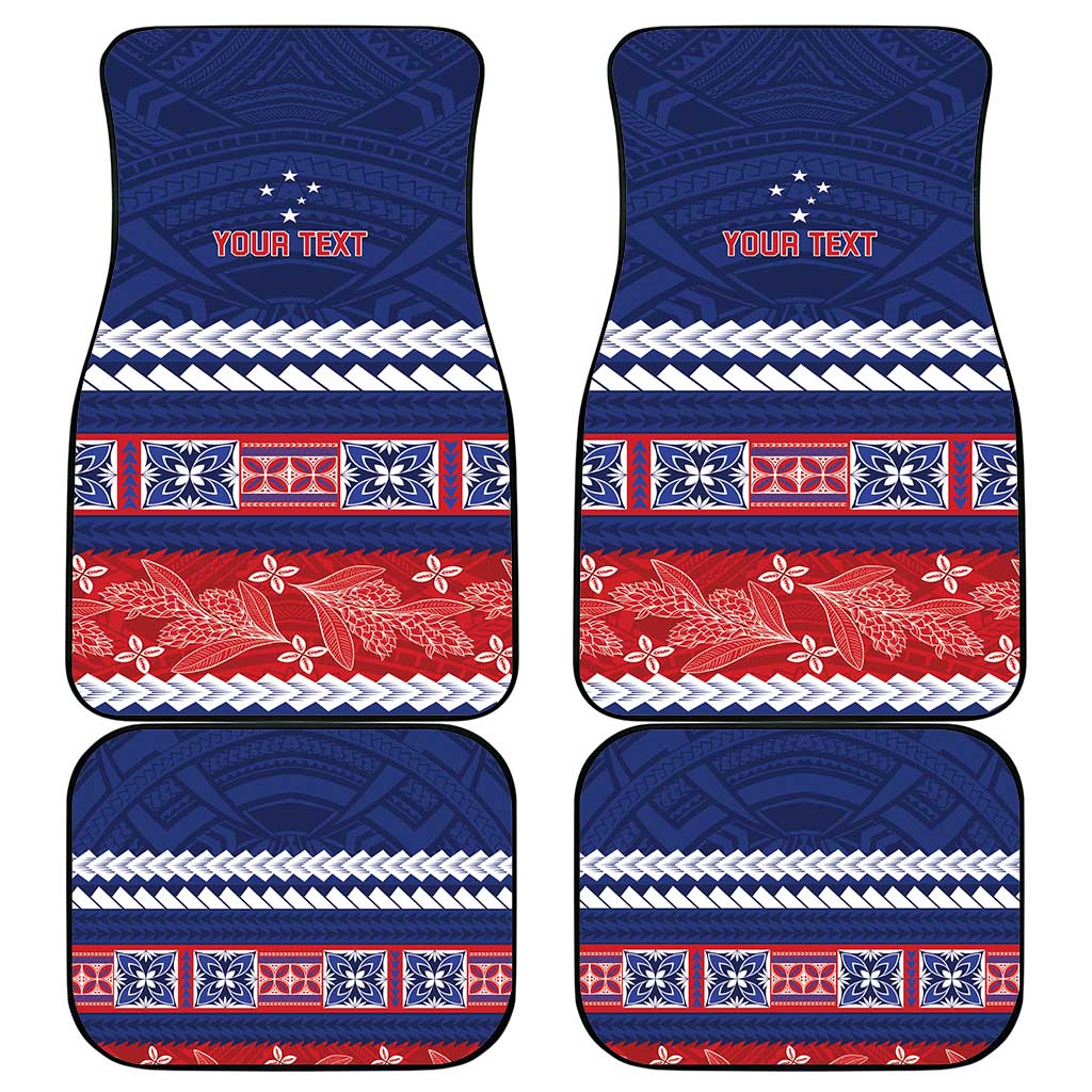 Personalised FAST Samoa Siapo Car Mats Teuila Flowers Samoan Pattern - Polynesian Pride