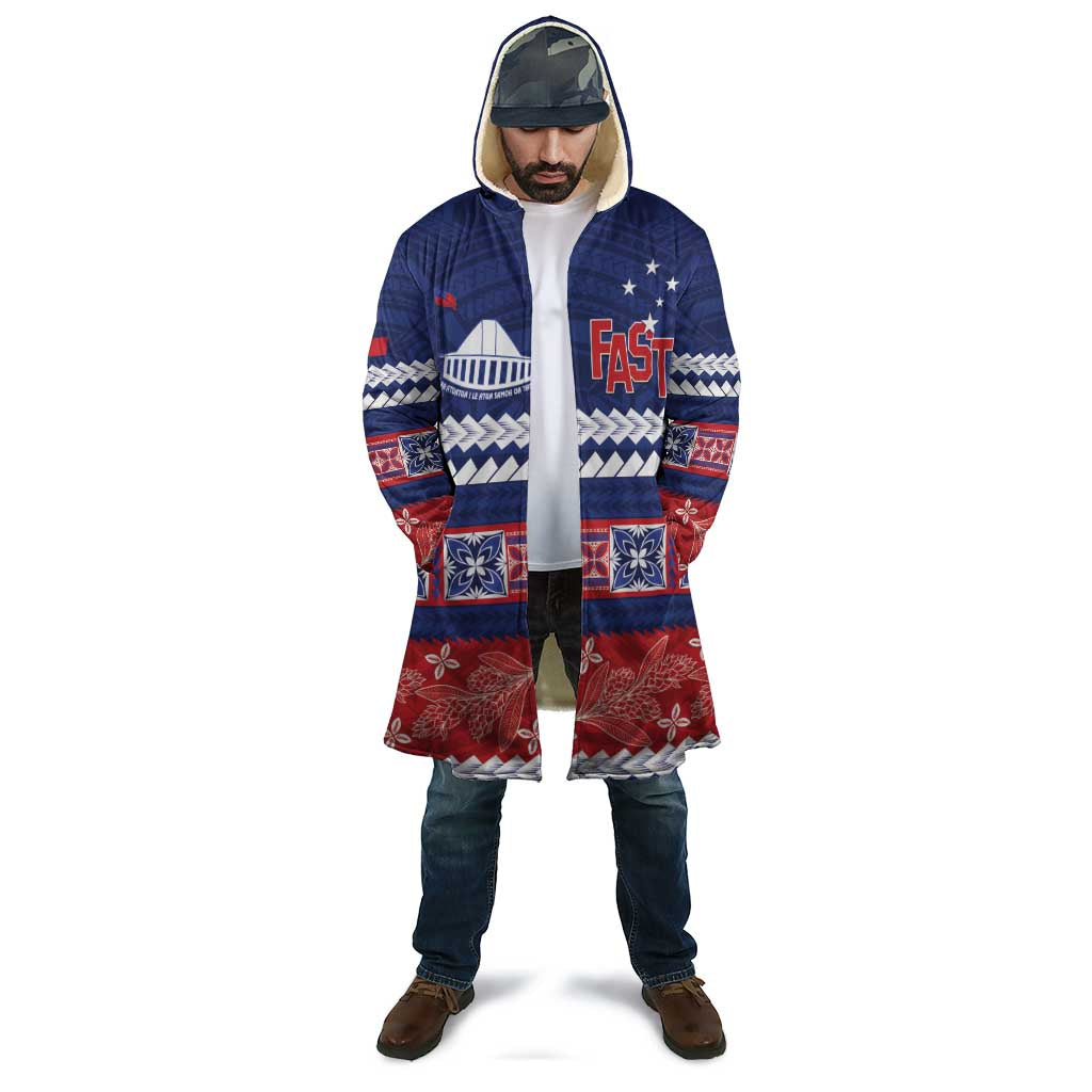 Personalised FAST Samoa Siapo Cloak Teuila Flowers Samoan Pattern - Polynesian Pride