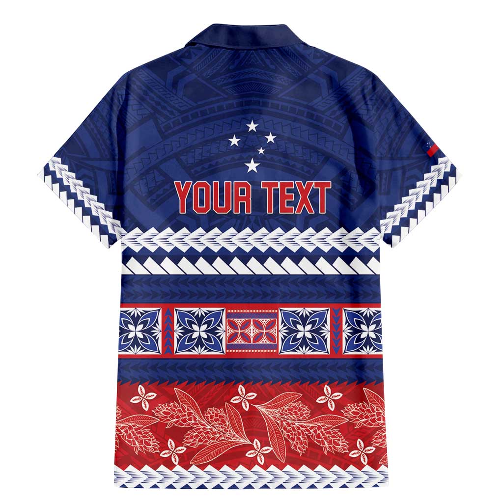 Personalised FAST Samoa Siapo Family Matching Mermaid Dress and Hawaiian Shirt Teuila Flowers Samoan Pattern - Polynesian Pride