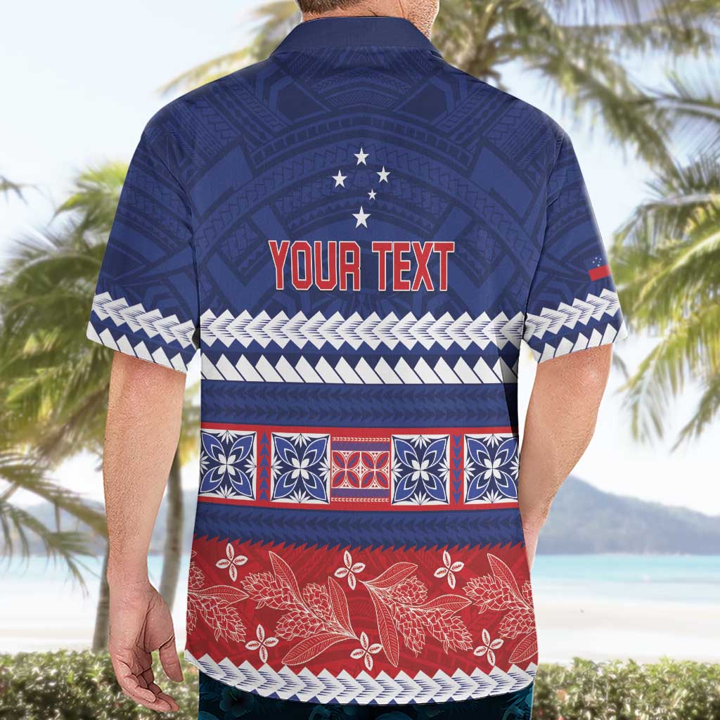 Personalised FAST Samoa Siapo Hawaiian Shirt Teuila Flowers Samoan Pattern - Polynesian Pride