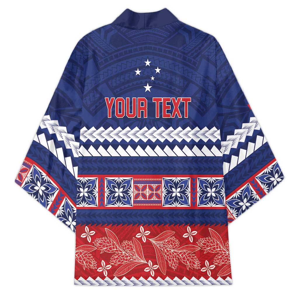 Personalised FAST Samoa Siapo Kimono Teuila Flowers Samoan Pattern - Polynesian Pride