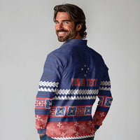 Personalised FAST Samoa Siapo Long Sleeve Polo Shirt Teuila Flowers Samoan Pattern - Polynesian Pride