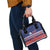 Personalised FAST Samoa Siapo Shoulder Handbag Teuila Flowers Samoan Pattern - Polynesian Pride