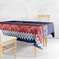 Personalised FAST Samoa Siapo Tablecloth Teuila Flowers Samoan Pattern - Polynesian Pride