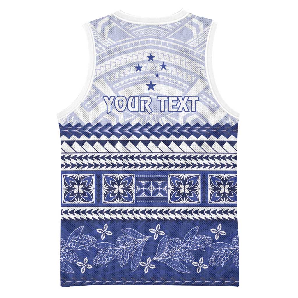 Personalised HRPP Samoa Siapo Basketball Jersey Teuila Flowers Samoan Pattern LT14 - Polynesian Pride