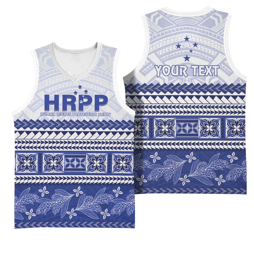 Personalised HRPP Samoa Siapo Basketball Jersey Teuila Flowers Samoan Pattern LT14 - Polynesian Pride