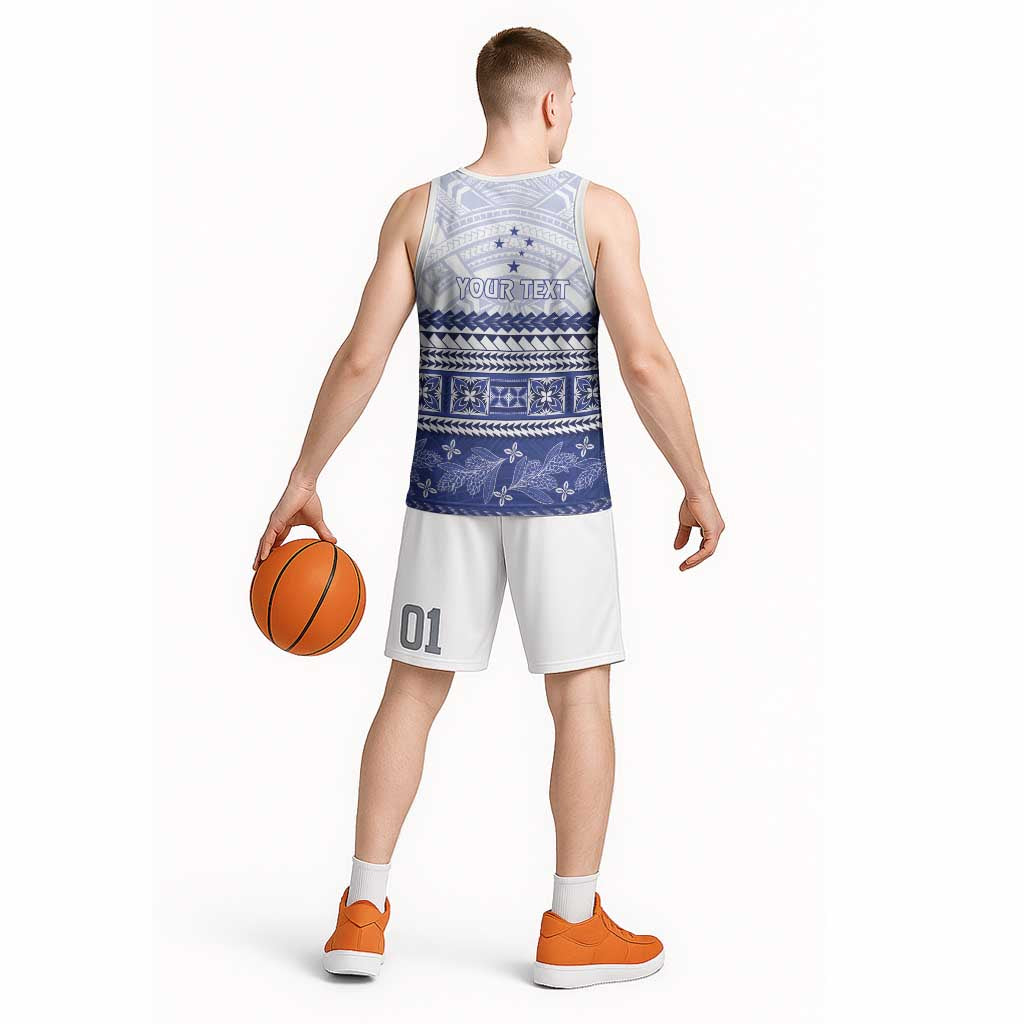 Personalised HRPP Samoa Siapo Basketball Jersey Teuila Flowers Samoan Pattern LT14 - Polynesian Pride
