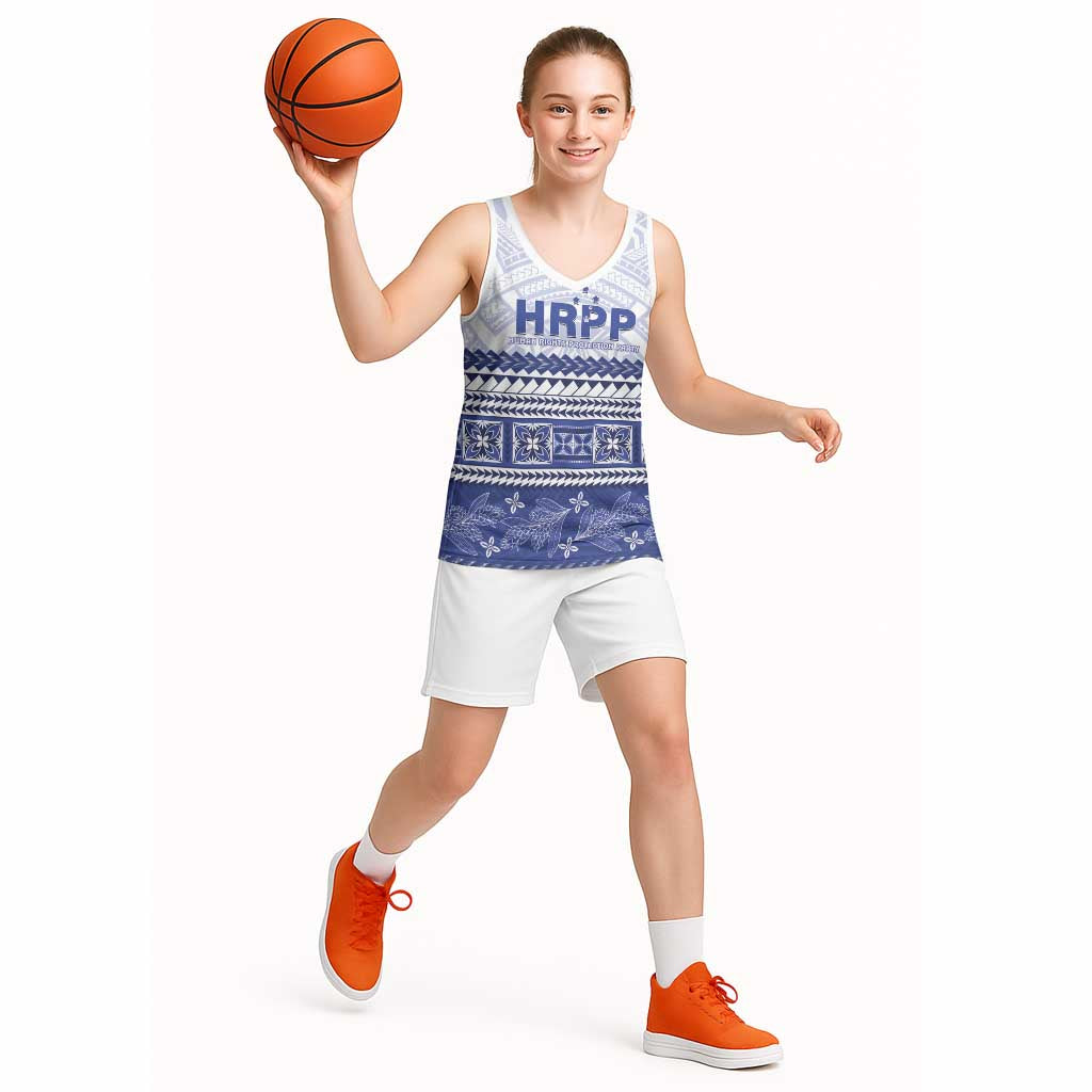 Personalised HRPP Samoa Siapo Basketball Jersey Teuila Flowers Samoan Pattern LT14 - Polynesian Pride