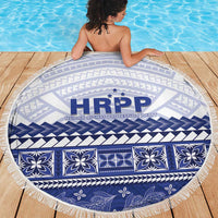 HRPP Samoa Siapo Beach Blanket Teuila Flowers Samoan Pattern LT14 - Polynesian Pride