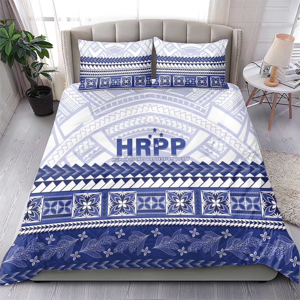 HRPP Samoa Siapo Bedding Set Teuila Flowers Samoan Pattern - Polynesian Pride