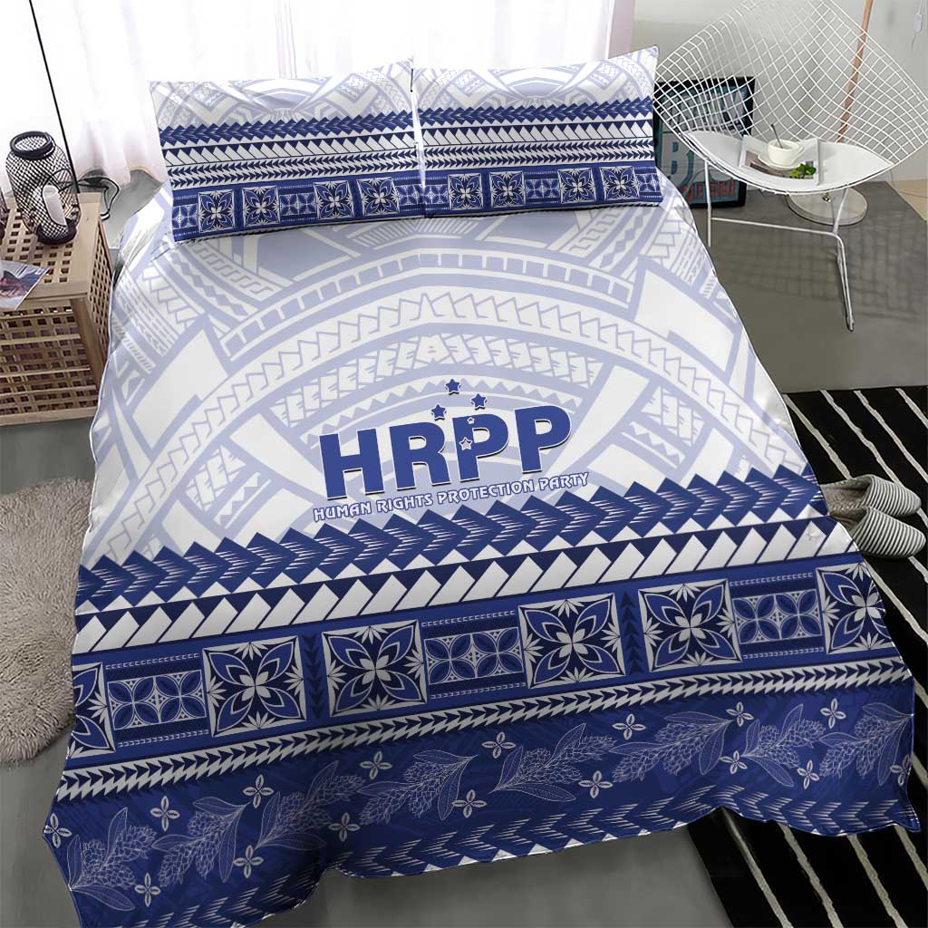 HRPP Samoa Siapo Bedding Set Teuila Flowers Samoan Pattern - Polynesian Pride