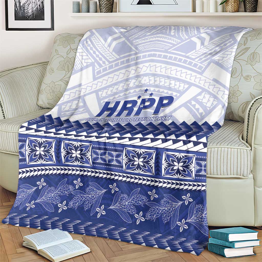 HRPP Samoa Siapo Blanket Teuila Flowers Samoan Pattern - Polynesian Pride