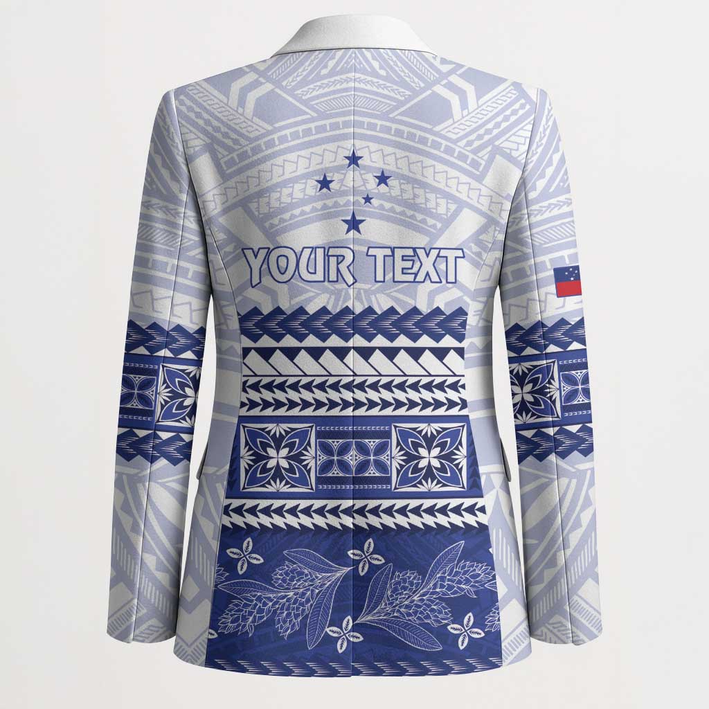Personalised HRPP Samoa Siapo Blazer Teuila Flowers Samoan Pattern LT14 - Polynesian Pride