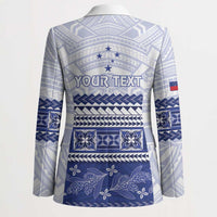 Personalised HRPP Samoa Siapo Blazer Teuila Flowers Samoan Pattern LT14 - Polynesian Pride