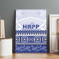 HRPP Samoa Siapo Canvas Wall Art Teuila Flowers Samoan Pattern LT14 - Polynesian Pride