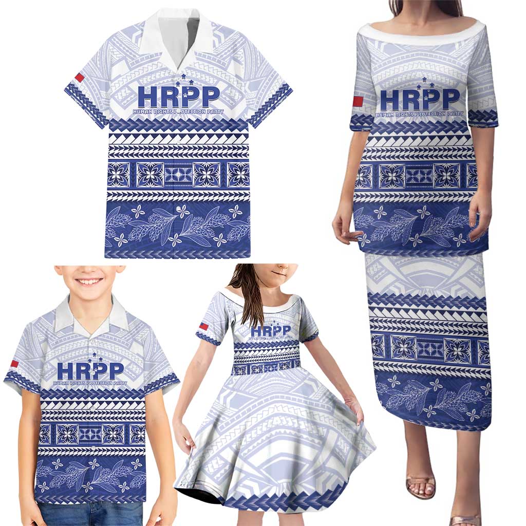 Personalised HRPP Samoa Siapo Family Matching Puletasi and Hawaiian Shirt Teuila Flowers Samoan Pattern - Polynesian Pride