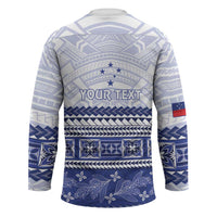 Personalised HRPP Samoa Siapo Hockey Jersey Teuila Flowers Samoan Pattern LT14 - Polynesian Pride