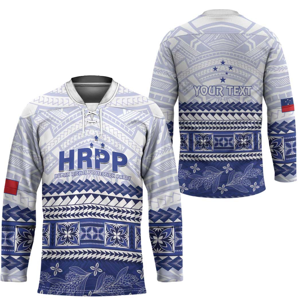 Personalised HRPP Samoa Siapo Hockey Jersey Teuila Flowers Samoan Pattern LT14 - Polynesian Pride
