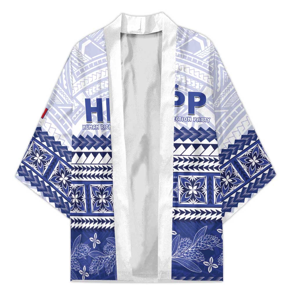 Personalised HRPP Samoa Siapo Kimono Teuila Flowers Samoan Pattern - Polynesian Pride