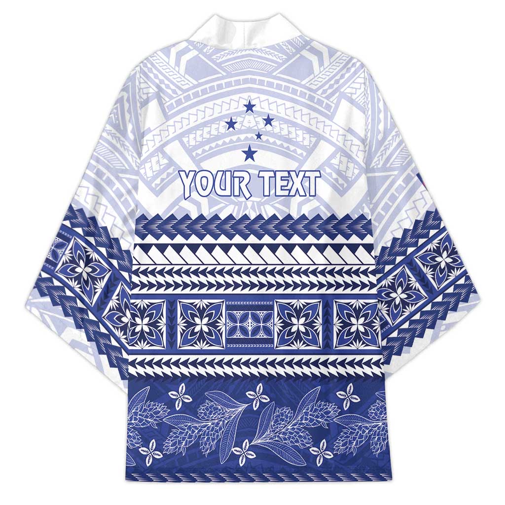 Personalised HRPP Samoa Siapo Kimono Teuila Flowers Samoan Pattern - Polynesian Pride