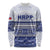 Personalised HRPP Samoa Siapo Long Sleeve Shirt Teuila Flowers Samoan Pattern - Polynesian Pride