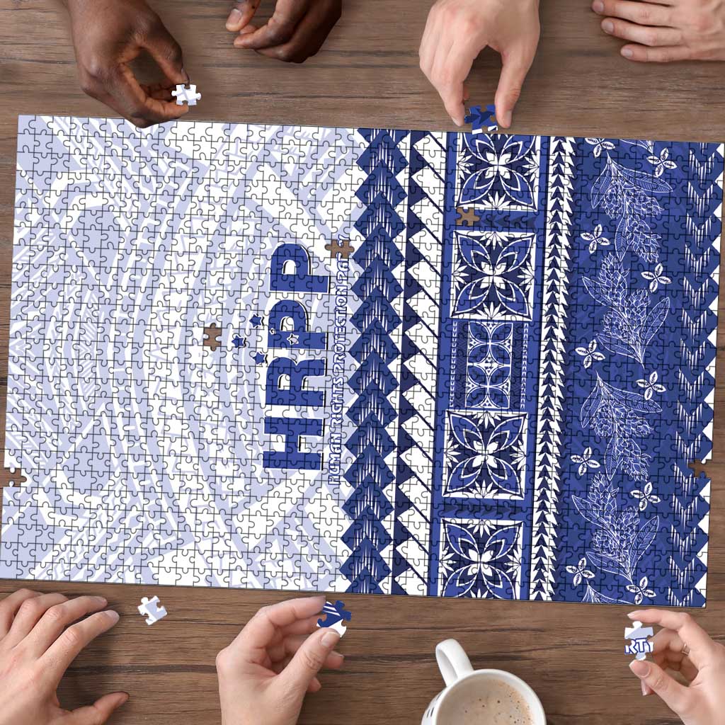 HRPP Samoa Siapo Puzzle Teuila Flowers Samoan Pattern LT14 - Polynesian Pride