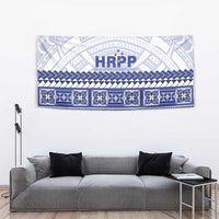 HRPP Samoa Siapo Tapestry Teuila Flowers Samoan Pattern - Polynesian Pride