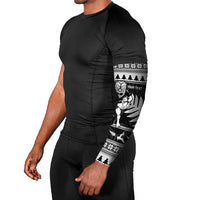 New Zealand Christmas Rugby Personalised Arm Sleeves Meri Kirihimete All Black Maori - Polynesian Pride