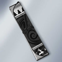 New Zealand Christmas Rugby Personalised Auto Sun Shade Meri Kirihimete All Black Maori - Polynesian Pride