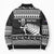 New Zealand Christmas Rugby Personalised Bomber Puffer Jacket Meri Kirihimete All Black Maori - Polynesian Pride