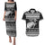 New Zealand Christmas Rugby Personalised Couples Matching Puletasi and Hawaiian Shirt Meri Kirihimete All Black Maori - Polynesian Pride