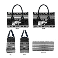 New Zealand Christmas Rugby Personalised Leather Bag Meri Kirihimete All Black Maori - Polynesian Pride