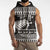New Zealand Christmas Rugby Personalised Sleeveless Zip Hoodie Meri Kirihimete All Black Maori - Polynesian Pride