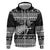 New Zealand Christmas Rugby Personalised Zip Hoodie Meri Kirihimete All Black Maori - Polynesian Pride