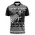 New Zealand Christmas Rugby Personalised Zipper Polo Shirt Meri Kirihimete All Black Maori - Polynesian Pride