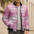 New Zealand Christmas Rugby Personalised Bomber Puffer Jacket Meri Kirihimete All Black Maori Pink Version - Polynesian Pride