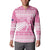 New Zealand Christmas Rugby Personalised Button Sweatshirt Meri Kirihimete All Black Maori Pink Version - Polynesian Pride