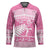 New Zealand Christmas Rugby Personalised Hockey Jersey Meri Kirihimete All Black Maori Pink Version - Polynesian Pride
