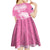 New Zealand Christmas Rugby Personalised Kid Short Sleeve Dress Meri Kirihimete All Black Maori Pink Version - Polynesian Pride