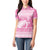 New Zealand Christmas Rugby Personalised Women Polo Shirt Meri Kirihimete All Black Maori Pink Version - Polynesian Pride