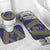 Personalised Niue Darts Bathroom Set Dart Board Hiapo Pattern - Polynesian Pride