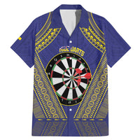 Personalised Niue Darts Family Matching Mermaid Dress and Hawaiian Shirt Dart Board Hiapo Pattern - Polynesian Pride