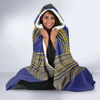 Personalised Niue Darts Hooded Blanket Dart Board Hiapo Pattern - Polynesian Pride