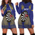 Personalised Niue Darts Hoodie Dress Dart Board Hiapo Pattern - Polynesian Pride