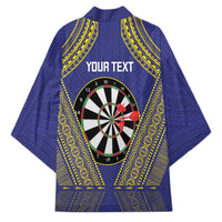 Personalised Niue Darts Kimono Dart Board Hiapo Pattern - Polynesian Pride