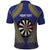 Personalised Niue Darts Polo Shirt Dart Board Hiapo Pattern - Polynesian Pride