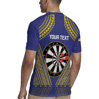 Personalised Niue Darts Rugby Jersey Dart Board Hiapo Pattern - Polynesian Pride